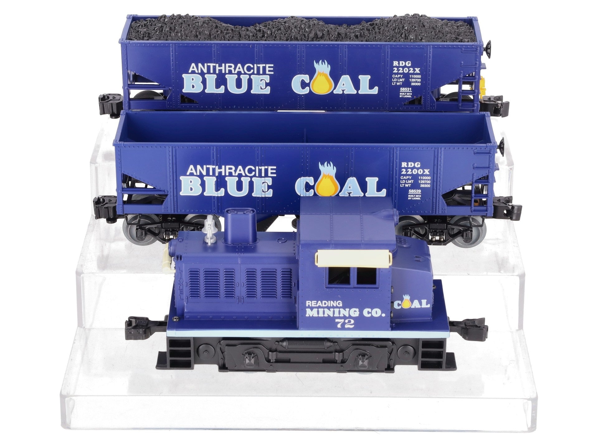 Lionel 6-58532 Lou Caponi Signature Anthracite Blue Coal O Gauge Train Set EX/Box