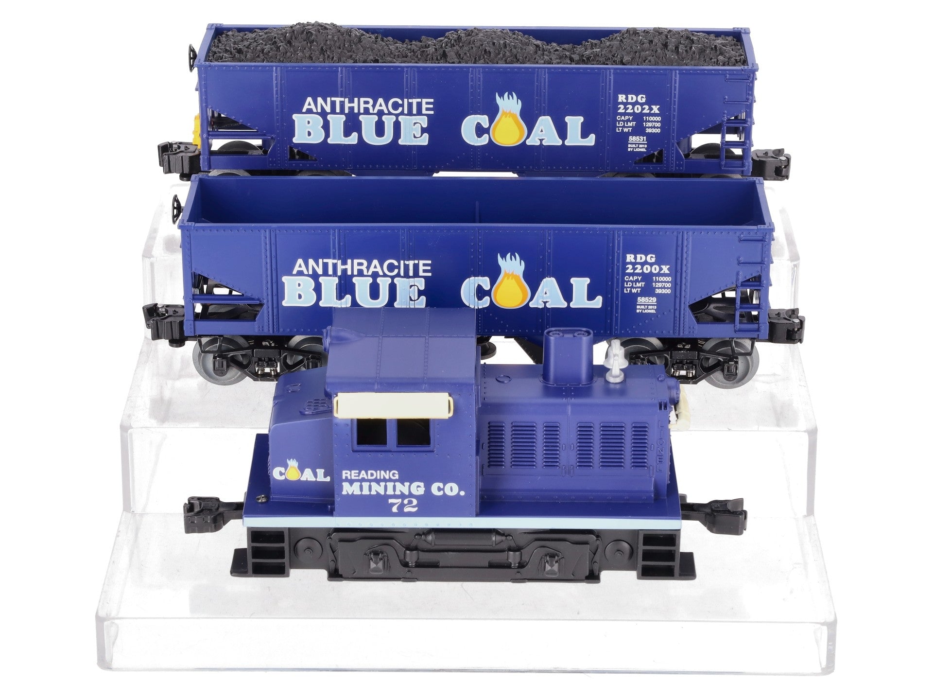 Lionel 6-58532 Lou Caponi Signature Anthracite Blue Coal O Gauge Train Set EX/Box