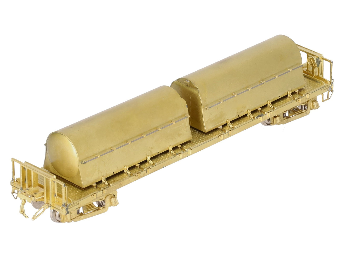 Overland 3158 HO Scale National Flat Car W/2 Milk Containers EX/Box