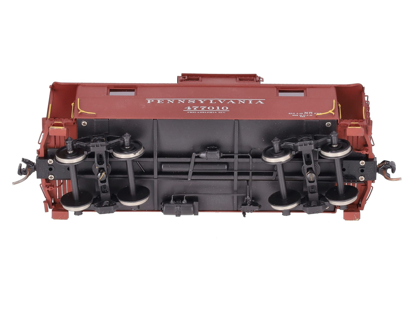 Overland OMI-1610/S BRASS S Scale PRR Steel Caboose N5A w/o Antenna -Painted EX/Box