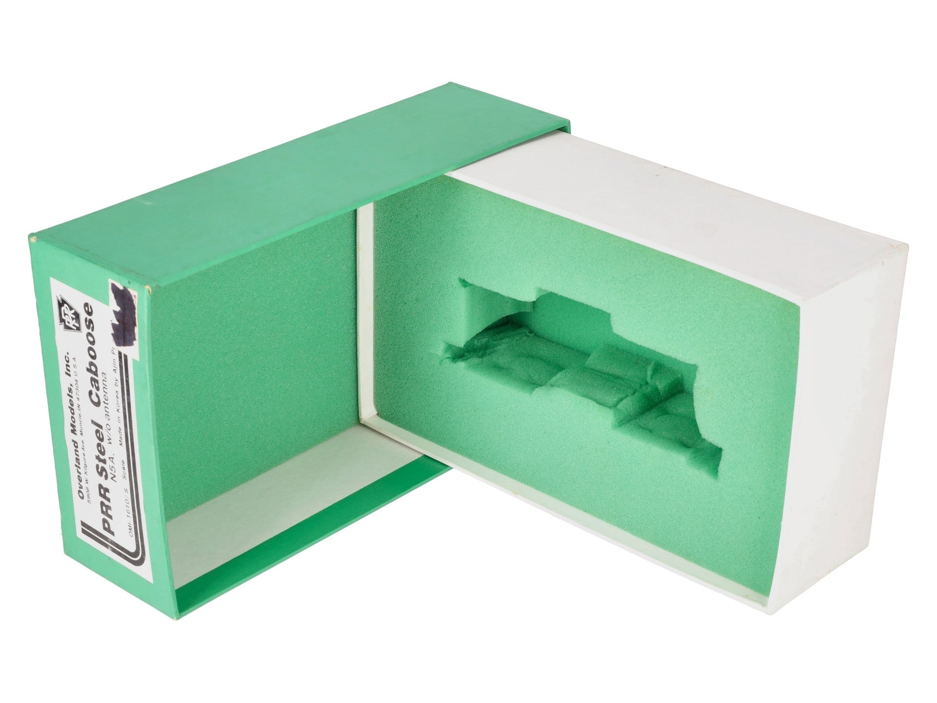 Overland OMI-1610/S BRASS S Scale PRR Steel Caboose N5A w/o Antenna -Painted EX/Box