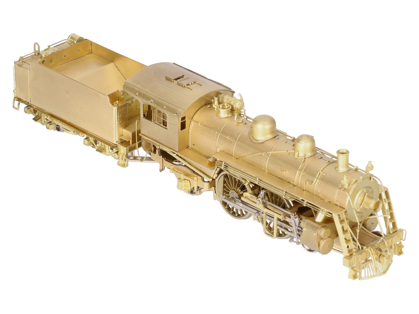 New England Rail Service HO BRASS Class J-1 4-4-2 Steam Locomotive & Tender EX/Box