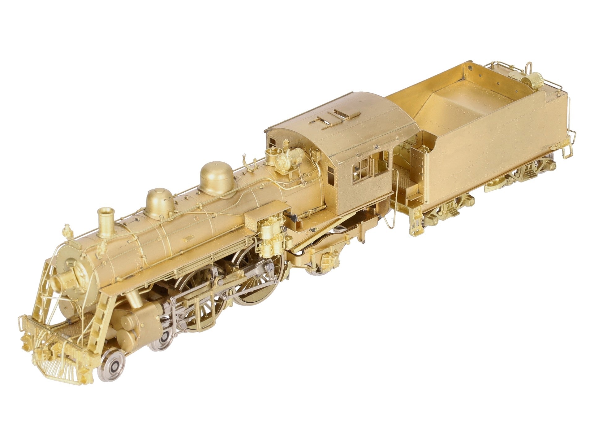 New England Rail Service HO BRASS Class J-1 4-4-2 Steam Locomotive & Tender EX/Box