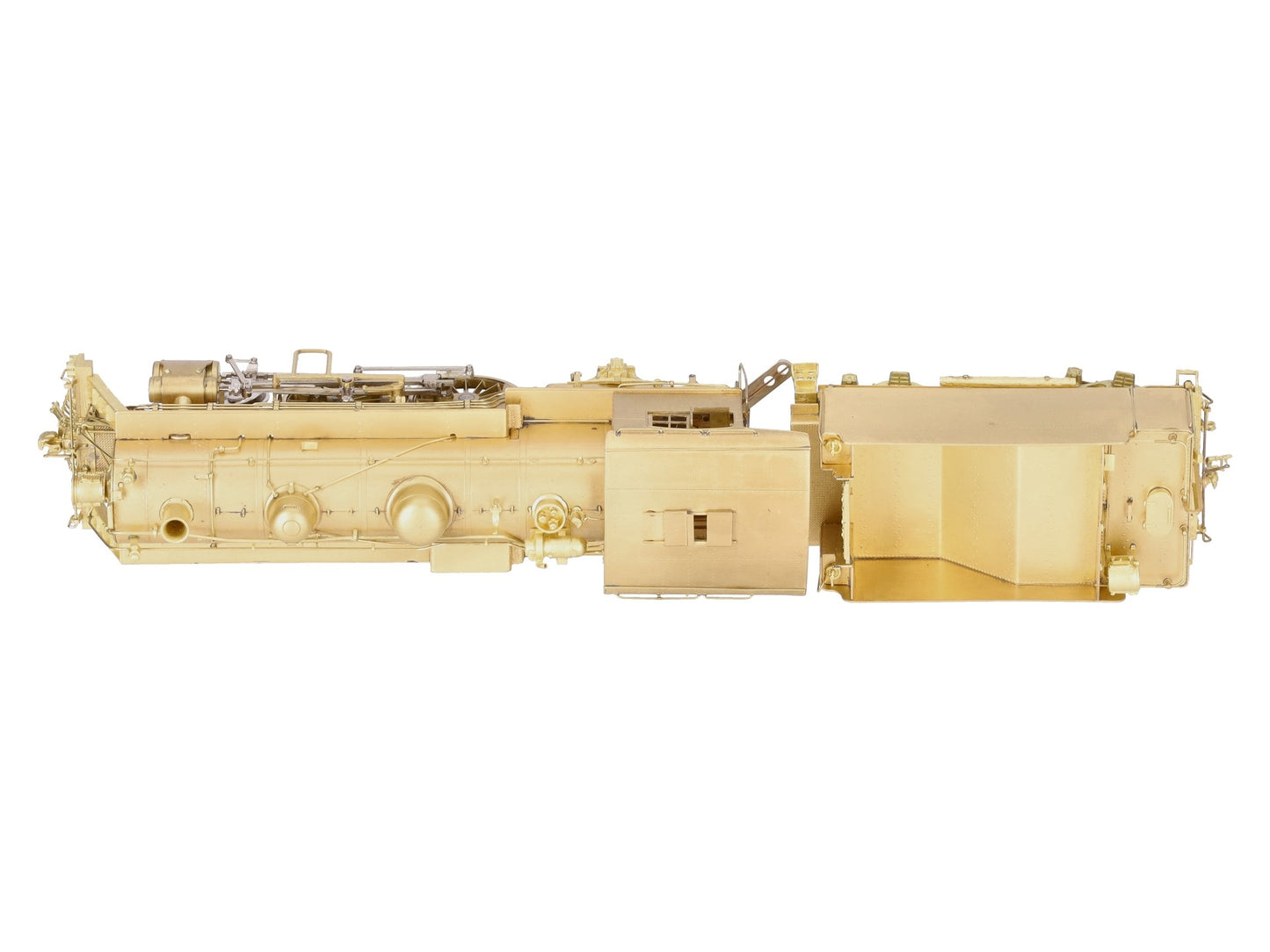 New England Rail Service HO BRASS Class J-1 4-4-2 Steam Locomotive & Tender EX/Box