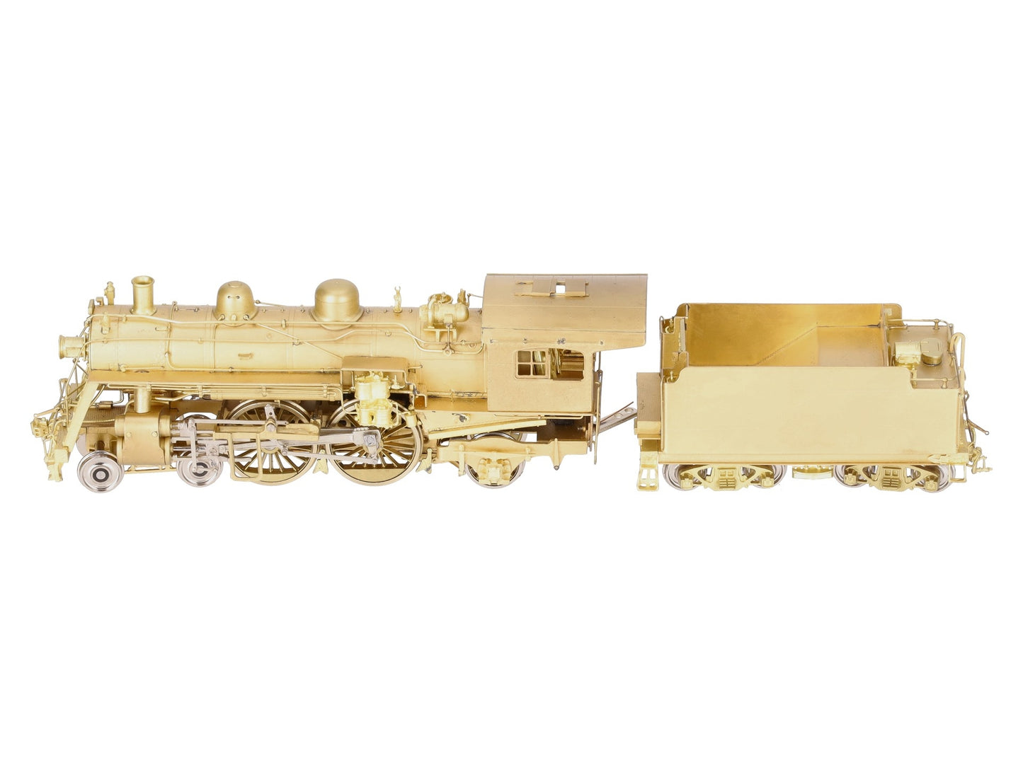 New England Rail Service HO BRASS Class J-1 4-4-2 Steam Locomotive & Tender EX/Box