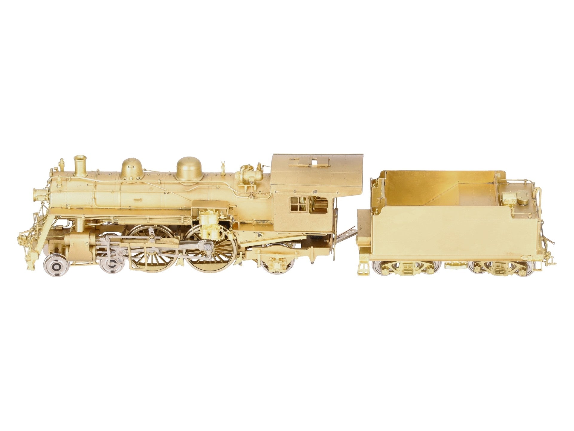 New England Rail Service HO BRASS Class J-1 4-4-2 Steam Locomotive & Tender EX/Box