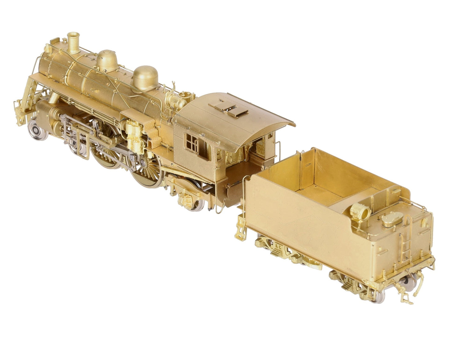 New England Rail Service HO BRASS Class J-1 4-4-2 Steam Locomotive & Tender EX/Box