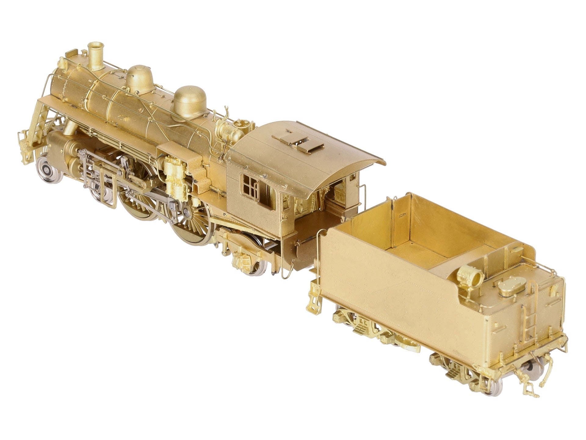 New England Rail Service HO BRASS Class J-1 4-4-2 Steam Locomotive & Tender EX/Box