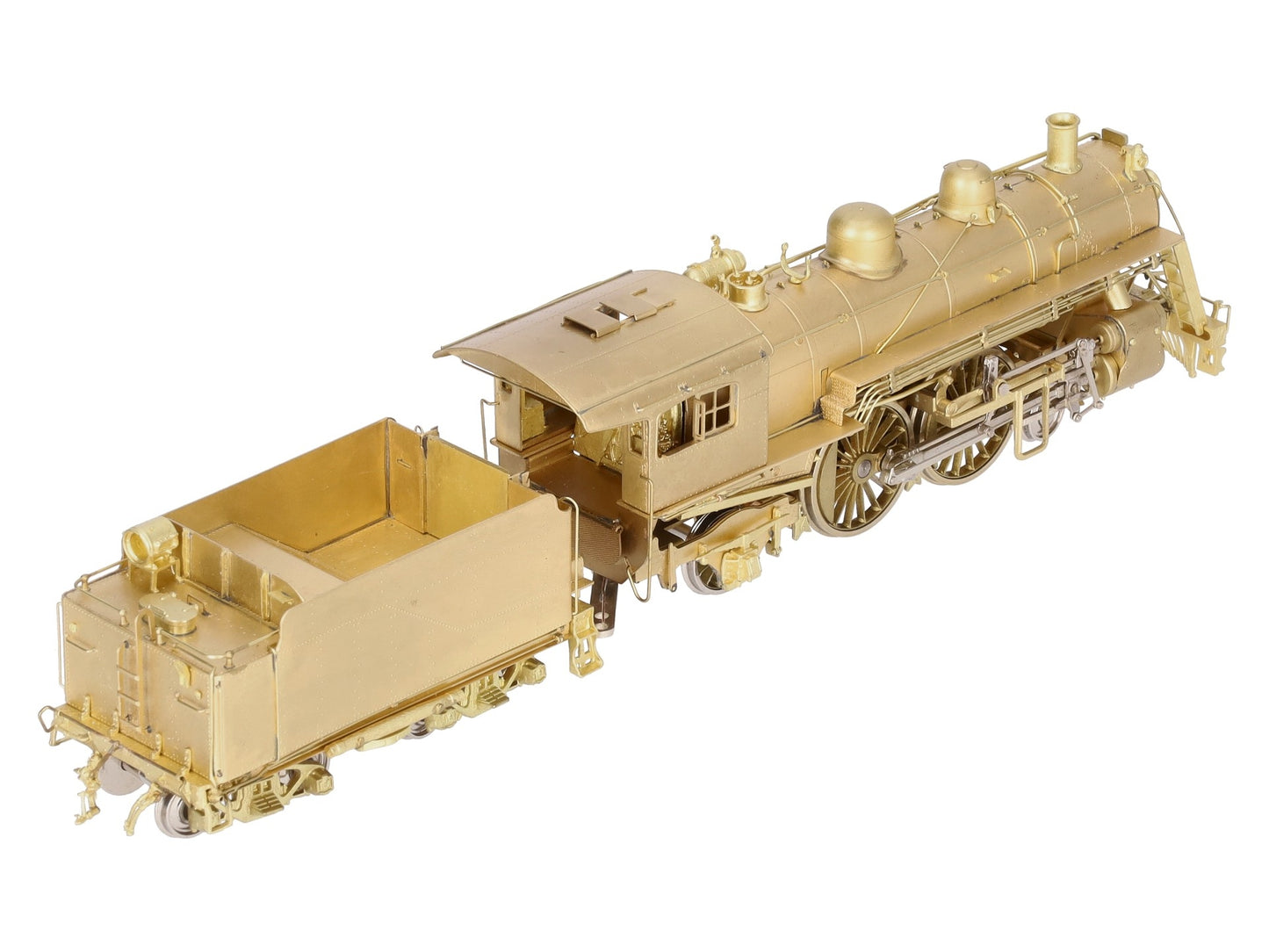 New England Rail Service HO BRASS Class J-1 4-4-2 Steam Locomotive & Tender EX/Box