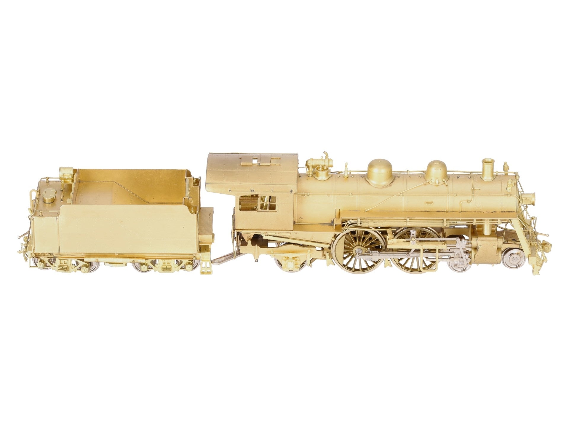New England Rail Service HO BRASS Class J-1 4-4-2 Steam Locomotive & Tender EX/Box
