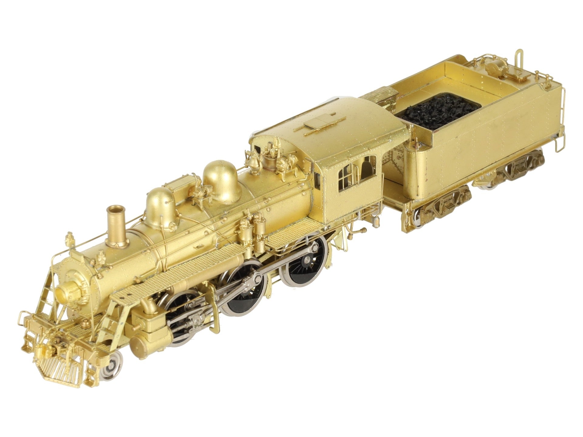 Pacific Fast Mail HO BRASS B&M B-15 2-6-0 Steam Locomotive & Tender -Unpainted EX/Box