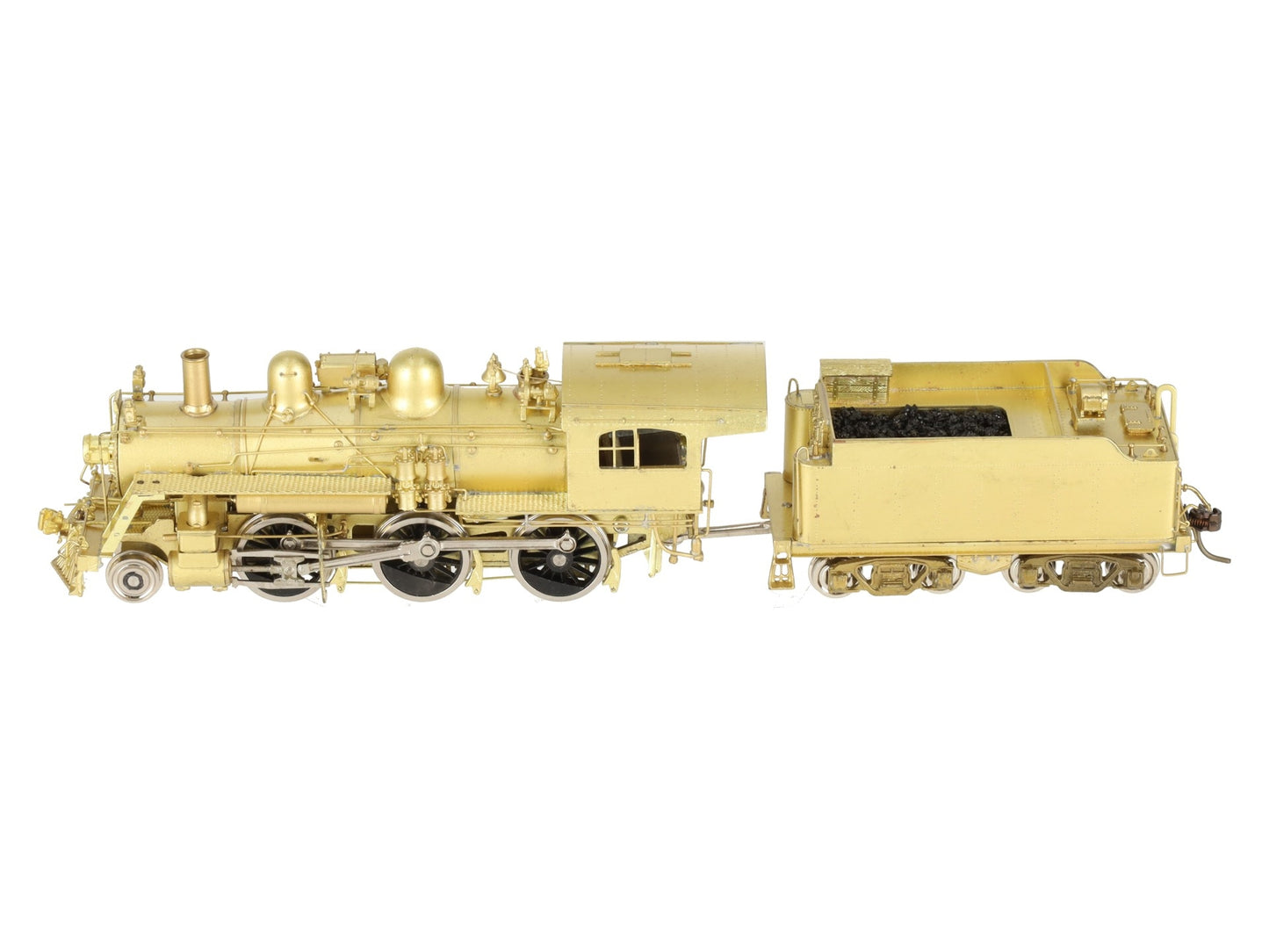 Pacific Fast Mail HO BRASS B&M B-15 2-6-0 Steam Locomotive & Tender -Unpainted EX/Box