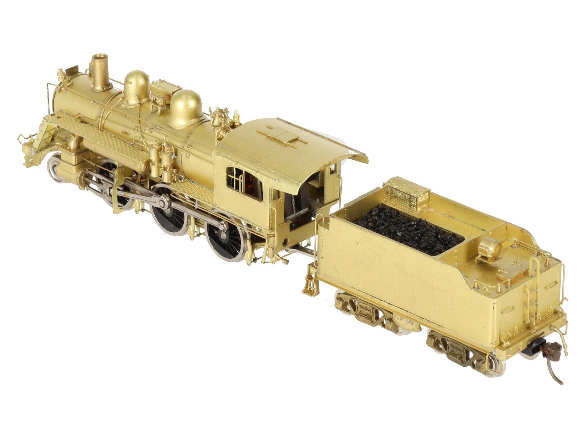 Pacific Fast Mail HO BRASS B&M B-15 2-6-0 Steam Locomotive & Tender -Unpainted EX/Box