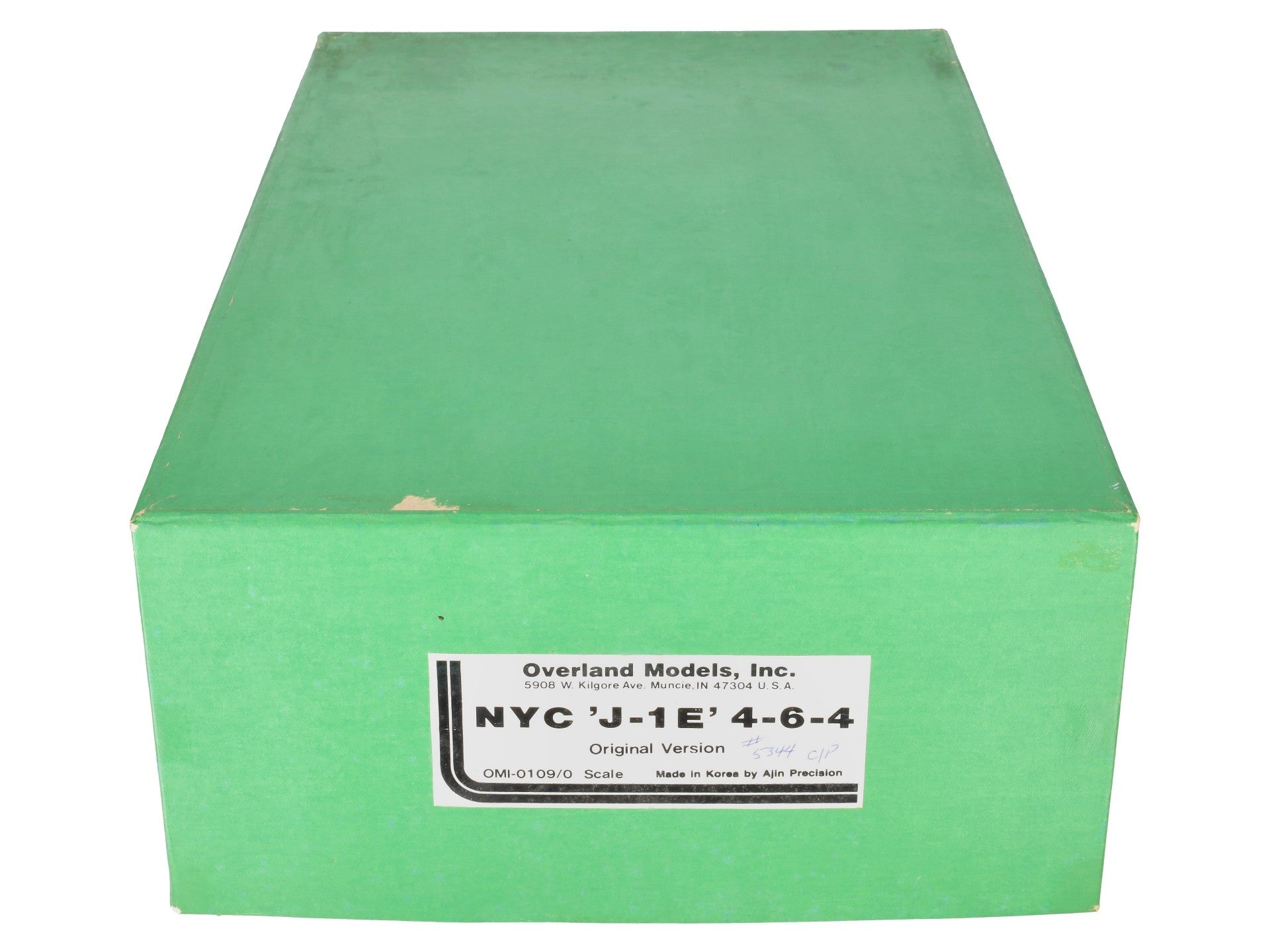 Overland 0109 O Brass NYC J-1E 4-6-4 Steam Loco & Tender #5327 (2-Rail)- Painted/Box