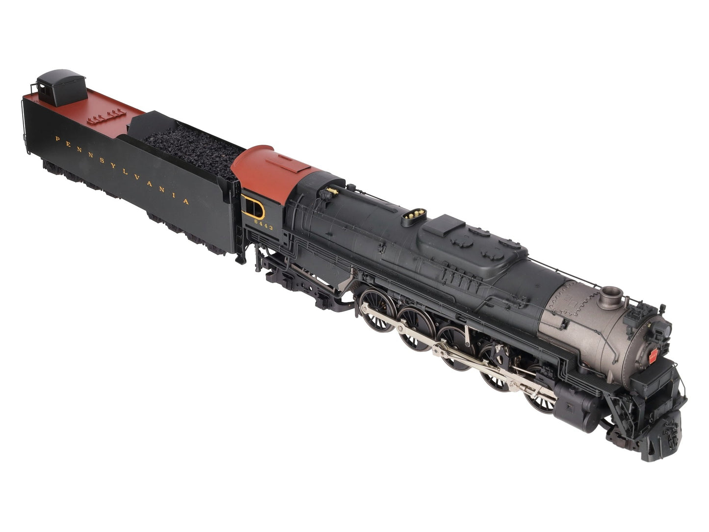 Sunset Models O Brass PRR J1a 2-10-4 Steam Locomotive & Tender #6443 (2-Rail) EX/Box