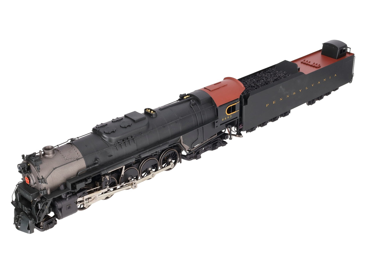 Sunset Models O Brass PRR J1a 2-10-4 Steam Locomotive & Tender #6443 (2-Rail) EX/Box