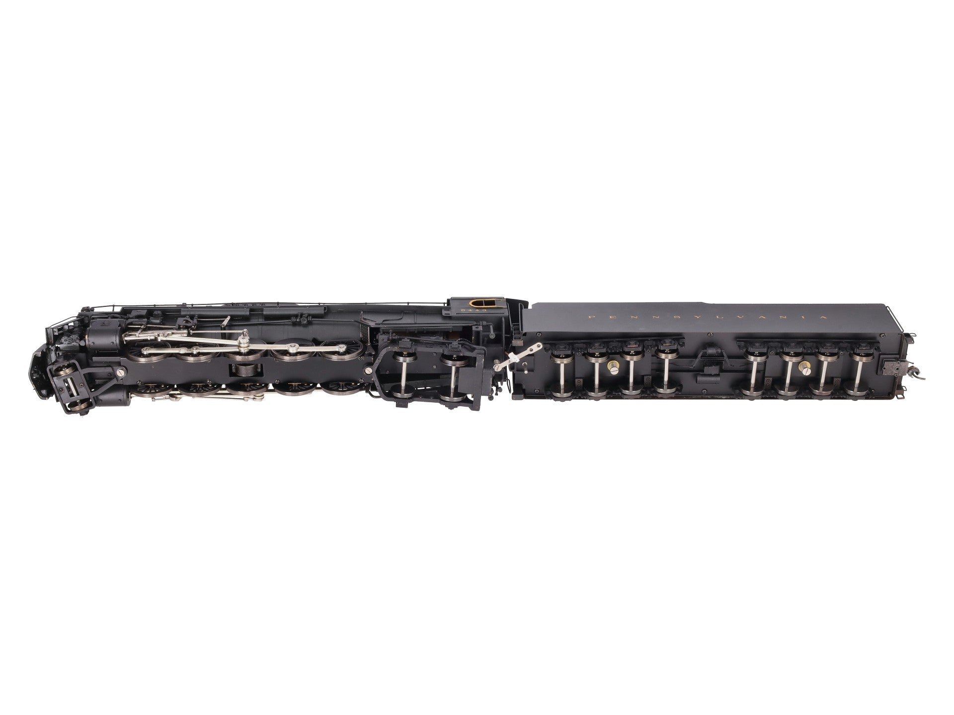Sunset Models O Brass PRR J1a 2-10-4 Steam Locomotive & Tender #6443 (2-Rail) EX/Box