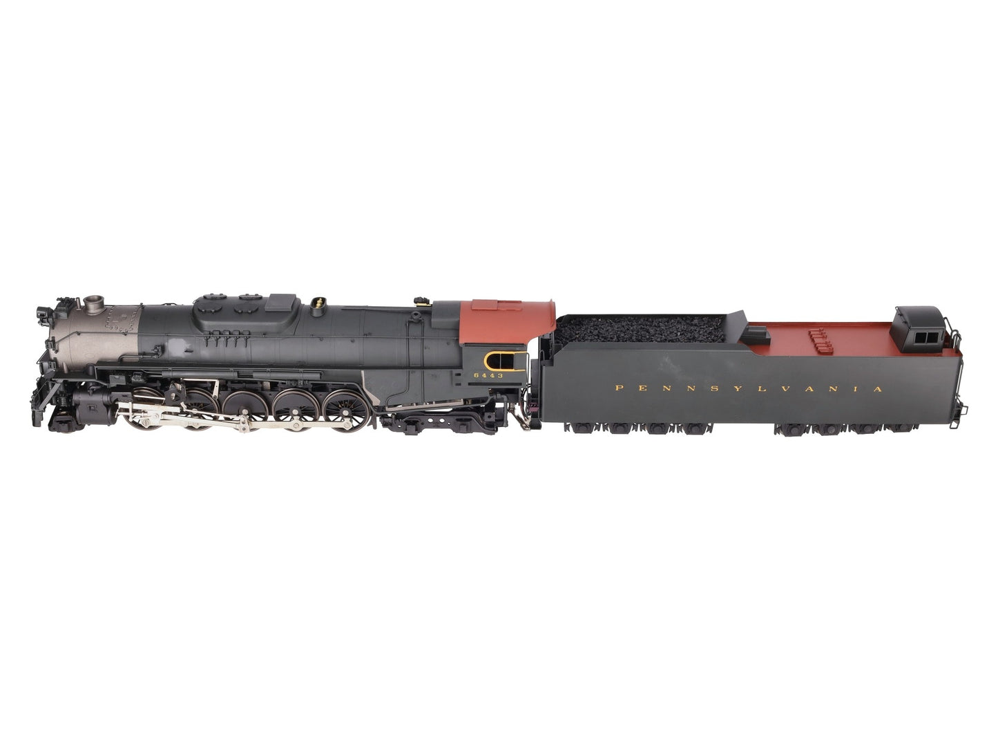 Sunset Models O Brass PRR J1a 2-10-4 Steam Locomotive & Tender #6443 (2-Rail) EX/Box