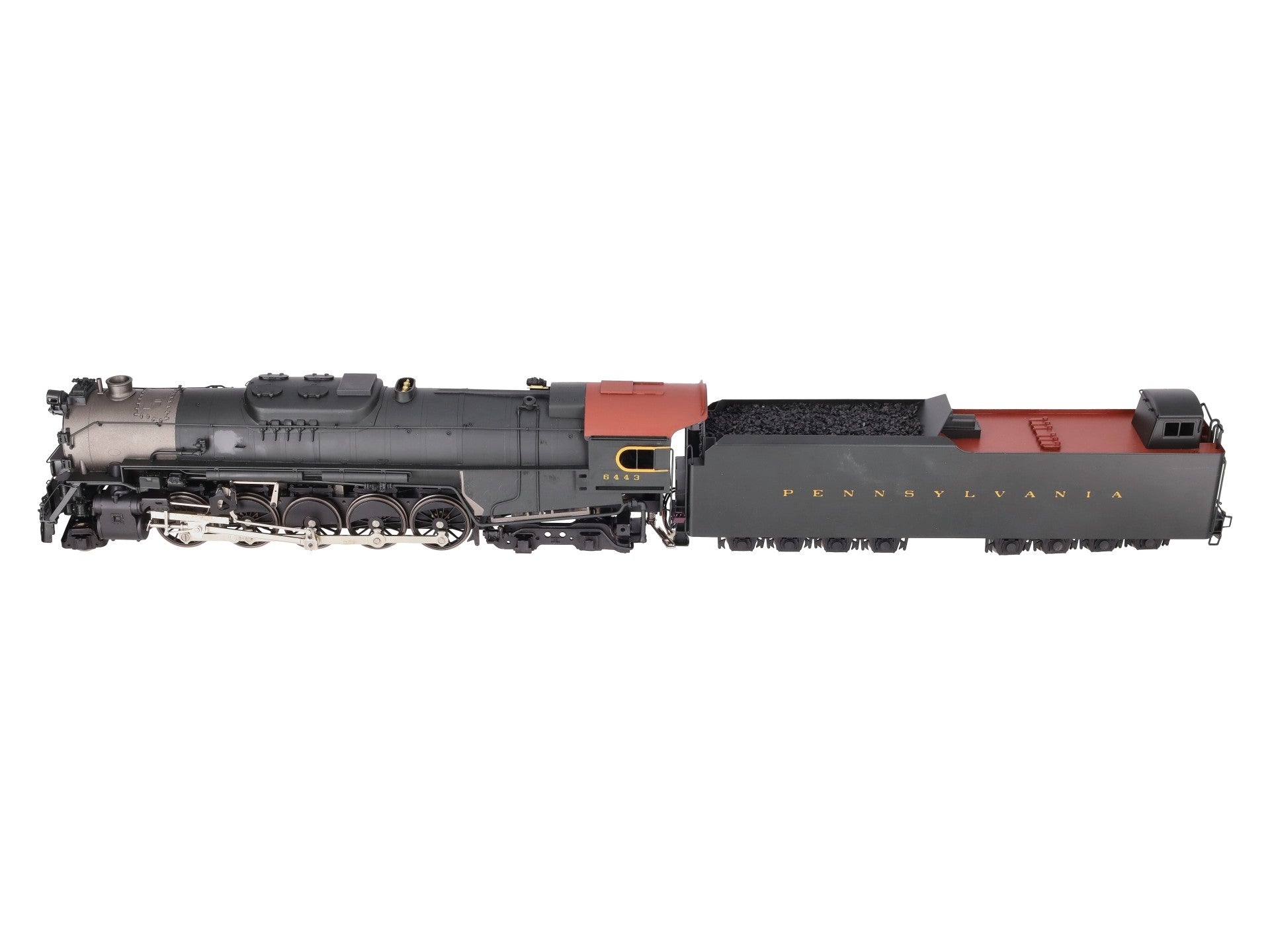 Sunset Models O Brass PRR J1a 2-10-4 Steam Locomotive & Tender #6443 (2-Rail) EX/Box
