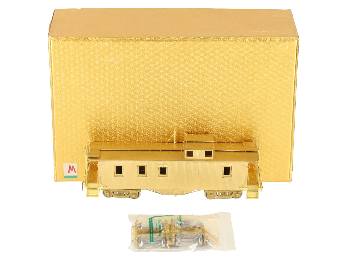 HO Scale Brass Boston & Maine Wood Caboose #104000 Series EX/Box