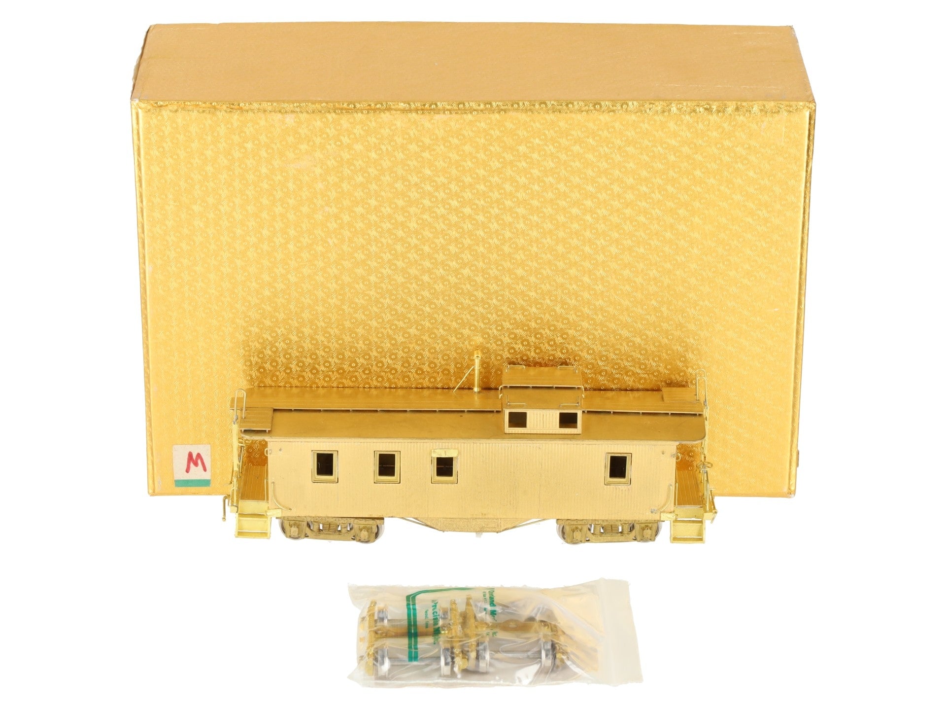 HO Scale Brass Boston & Maine Wood Caboose #104000 Series EX/Box