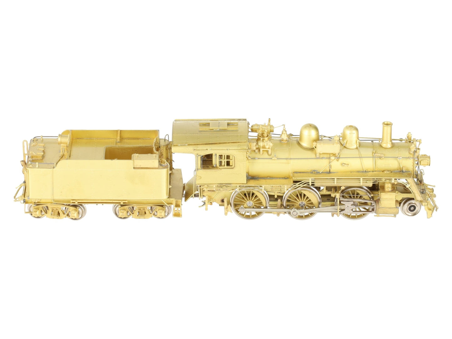 Overland 1514 HO Brass B&M B-15 2-6-0 W/ road Pilot Locomotive & Tender EX/Box