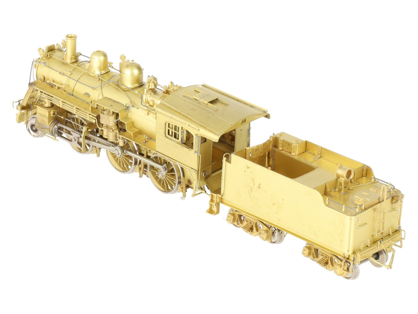 Overland 1514 HO Brass B&M B-15 2-6-0 W/ road Pilot Locomotive & Tender EX/Box