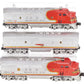 Lionel 2343 Vintage O Santa Fe F3 ABA Diesel Locomotive Set VG