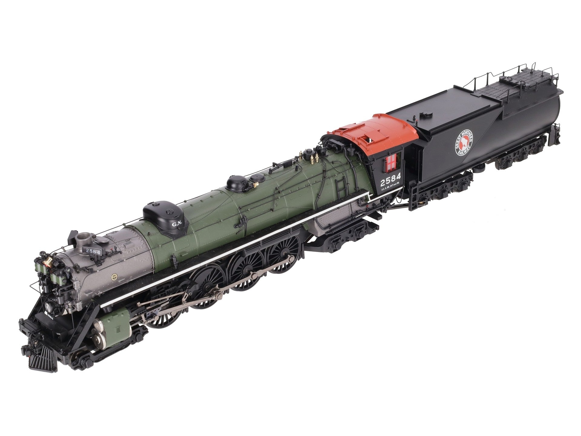 MTH 20-3145-2 O Scale Great Northern S-2 4-8-4 Steam Locomotive W/ PS3 #2584 EX/Box