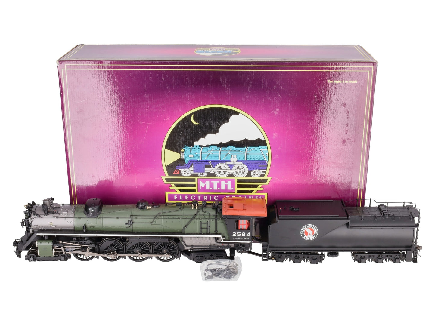 MTH 20-3145-2 O Scale Great Northern S-2 4-8-4 Steam Locomotive W/ PS3 #2584 EX/Box