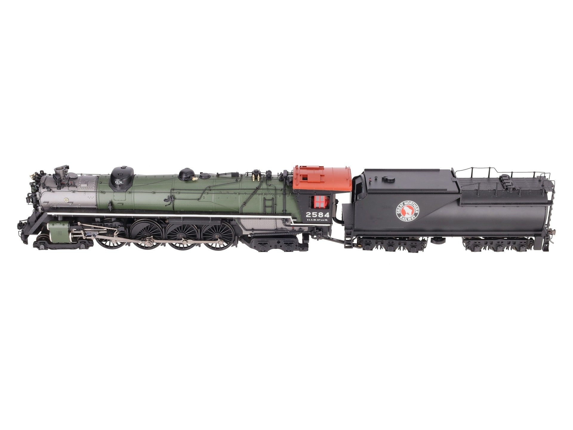 MTH 20-3145-2 O Scale Great Northern S-2 4-8-4 Steam Locomotive W/ PS3 #2584 EX/Box