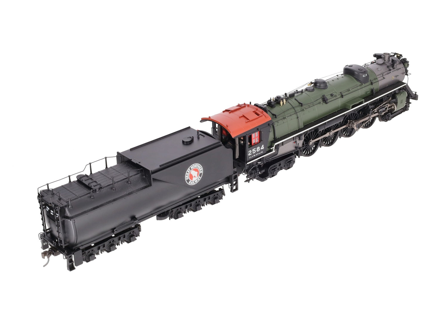 MTH 20-3145-2 O Scale Great Northern S-2 4-8-4 Steam Locomotive W/ PS3 #2584 EX/Box