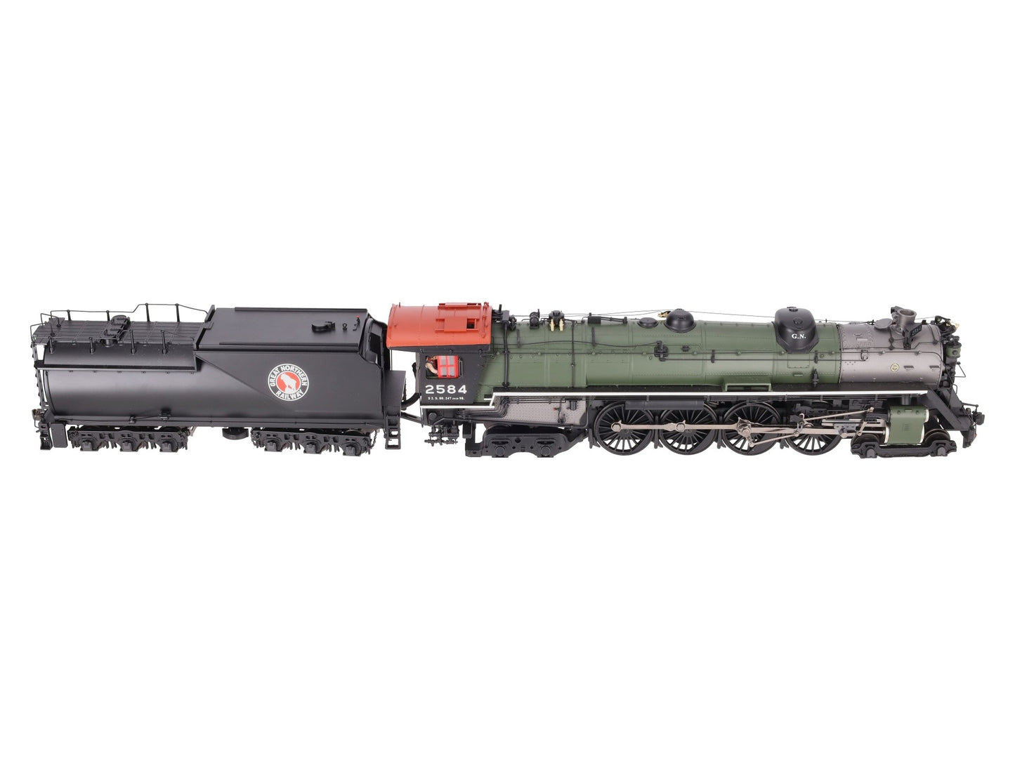 MTH 20-3145-2 O Scale Great Northern S-2 4-8-4 Steam Locomotive W/ PS3 #2584 EX/Box