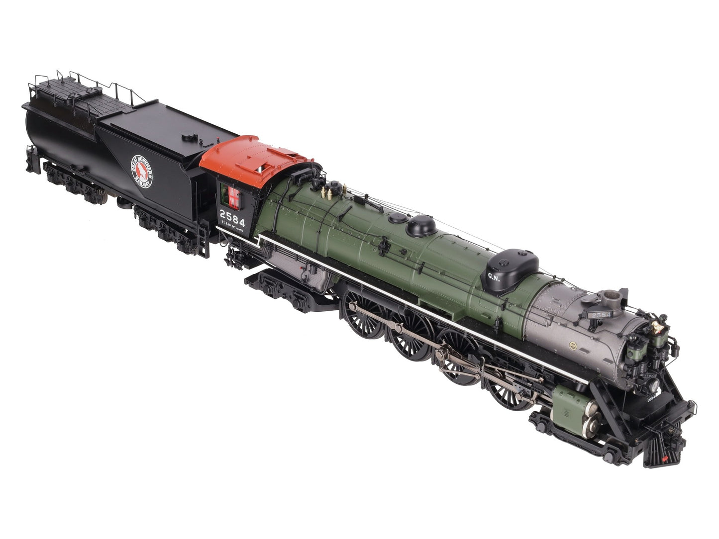 MTH 20-3145-2 O Scale Great Northern S-2 4-8-4 Steam Locomotive W/ PS3 #2584 EX/Box