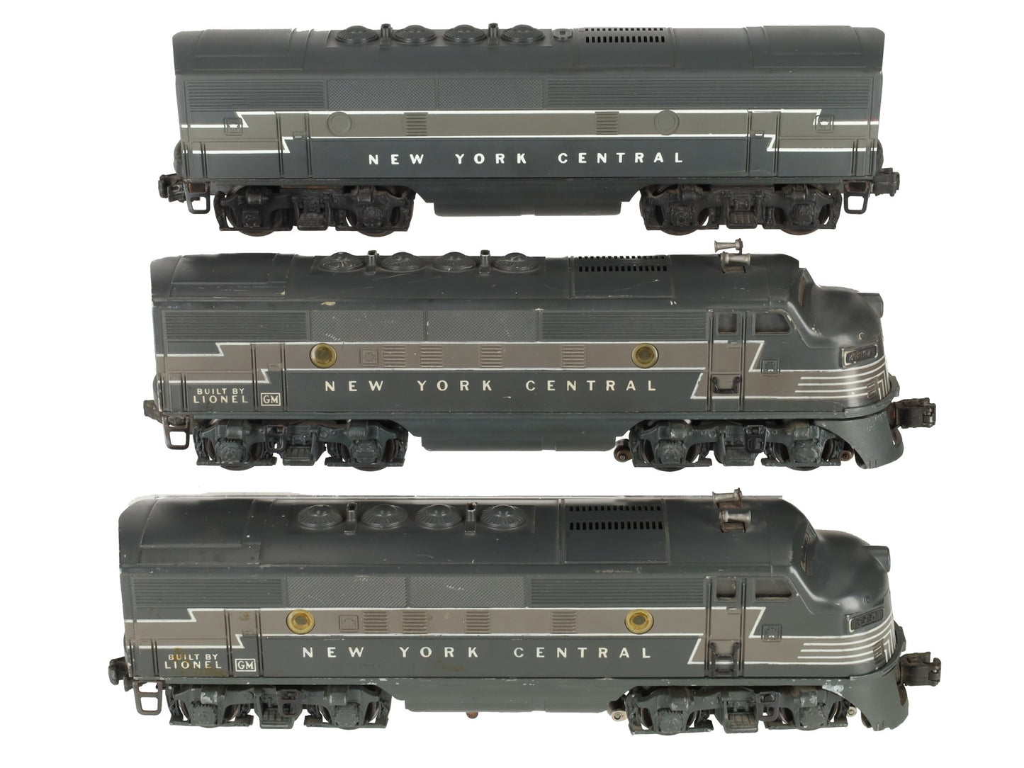 Lionel 2354 Vintage O New York Central F-3 ABA Diesel Locomotives Set VG