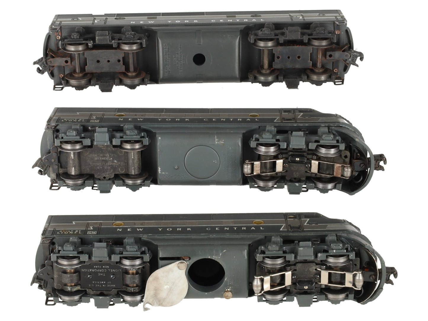 Lionel 2354 Vintage O New York Central F-3 ABA Diesel Locomotives Set VG