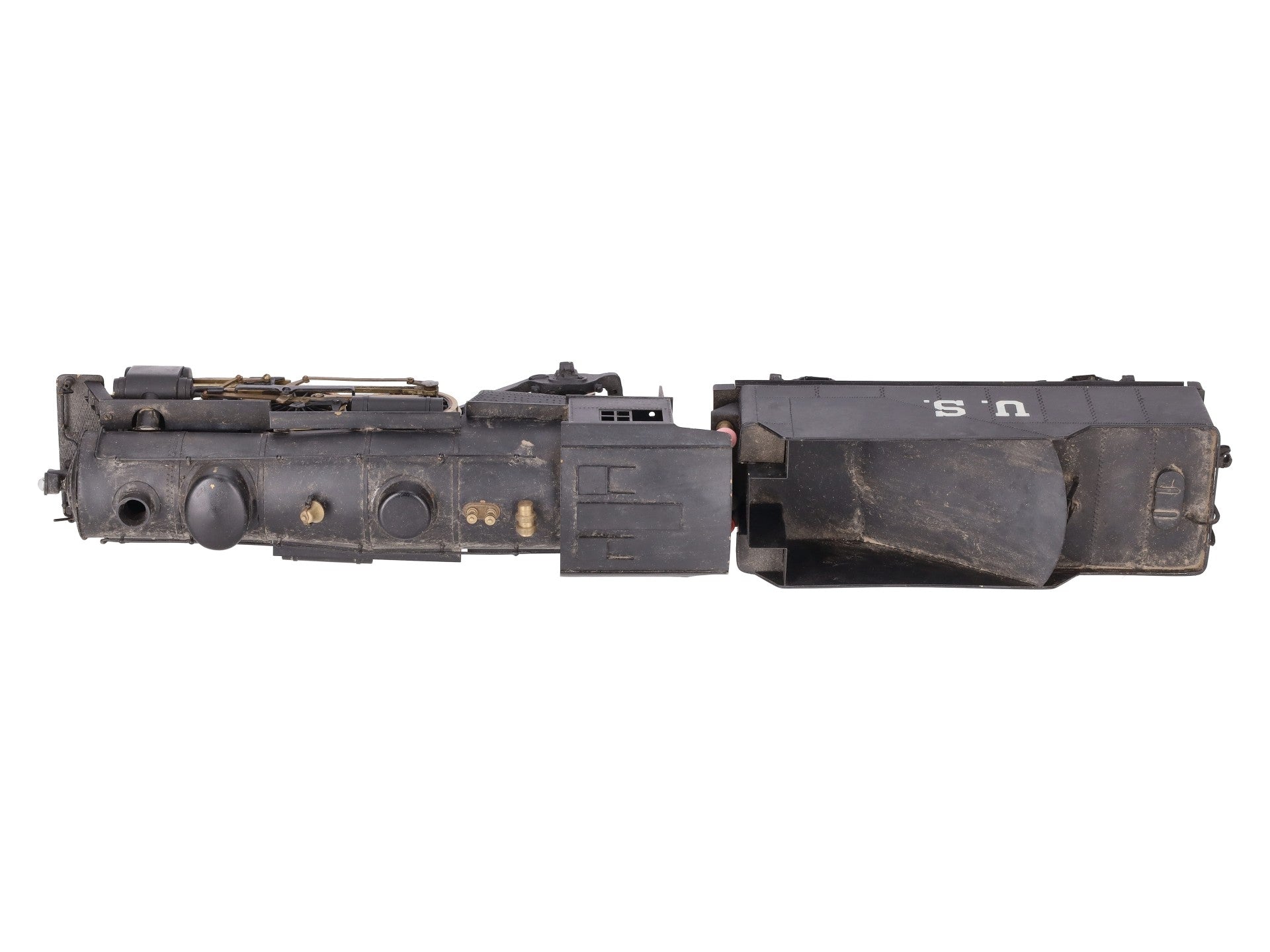 Brass O Gauge 2-Rail 4-4-2 Atlantic Locomotive And Tender VG