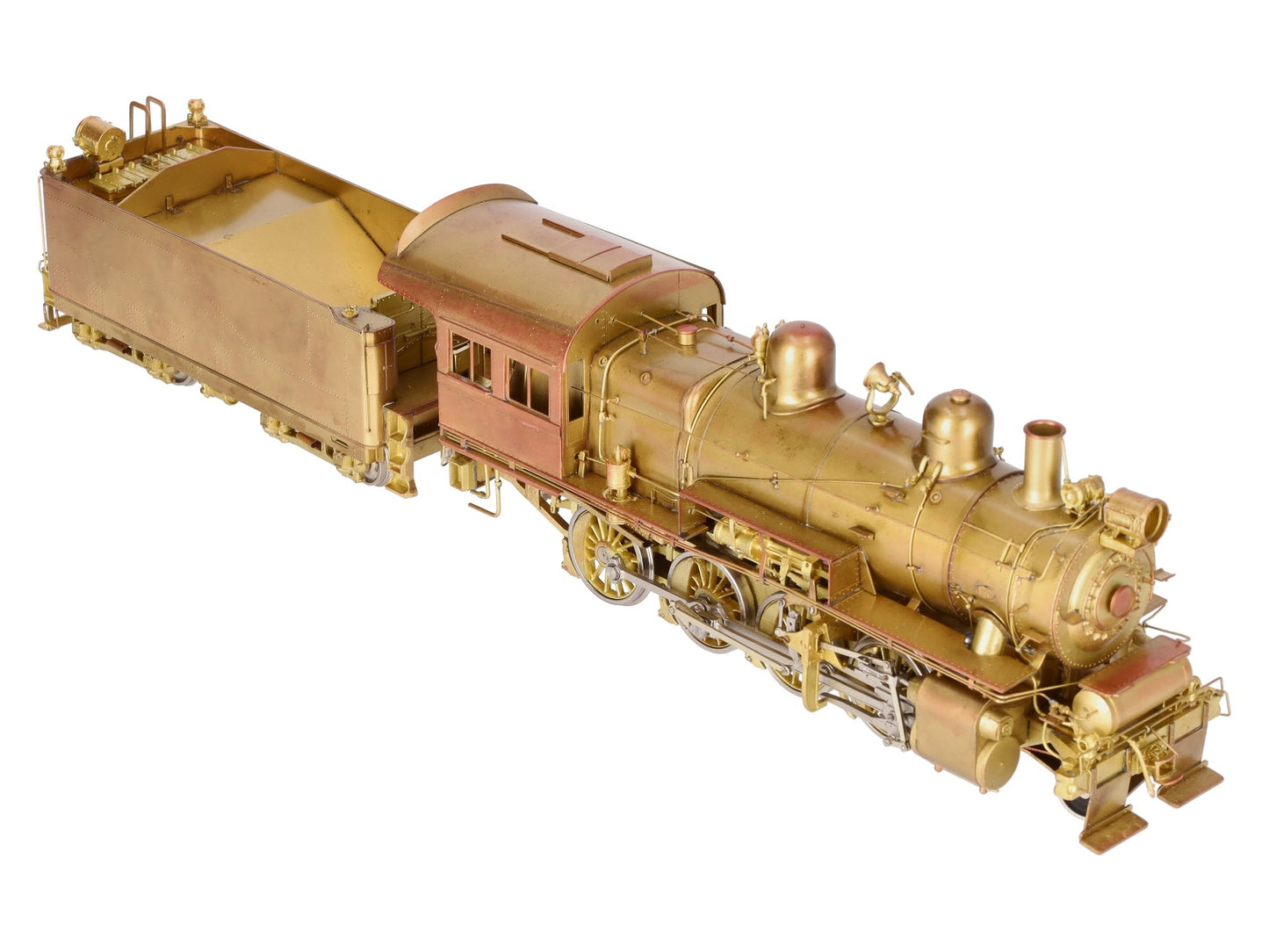 Westside Model O Brass PRR H-6sb 2-8-0 Steam Engine & Tender (2-Rail)- Unpainted EX/Box