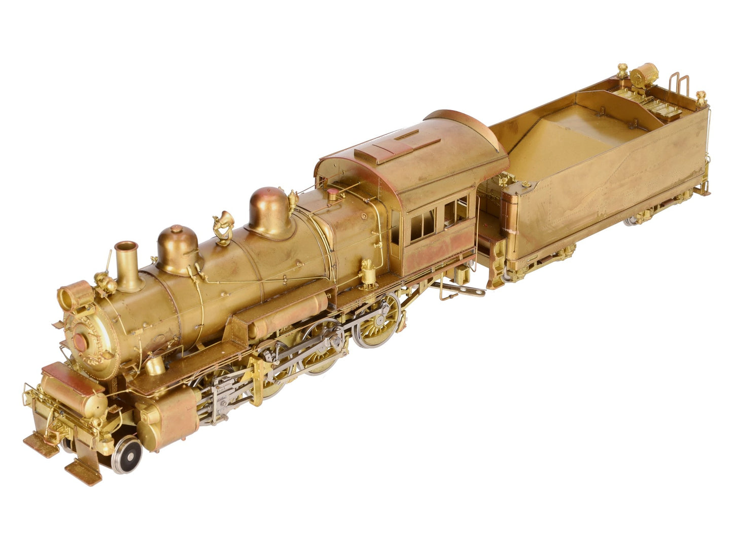 Westside Model O Brass PRR H-6sb 2-8-0 Steam Engine & Tender (2-Rail)- Unpainted EX/Box