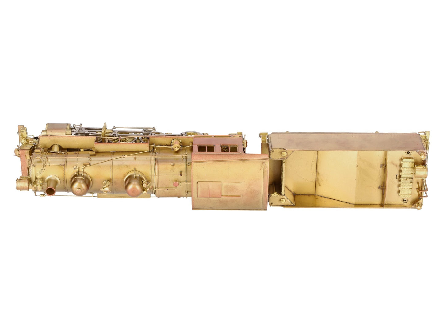 Westside Model O Brass PRR H-6sb 2-8-0 Steam Engine & Tender (2-Rail)- Unpainted EX/Box