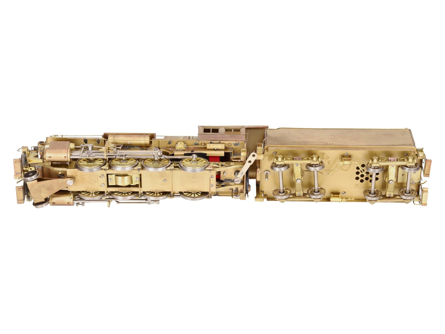 Westside Model O Brass PRR H-6sb 2-8-0 Steam Engine & Tender (2-Rail)- Unpainted EX/Box