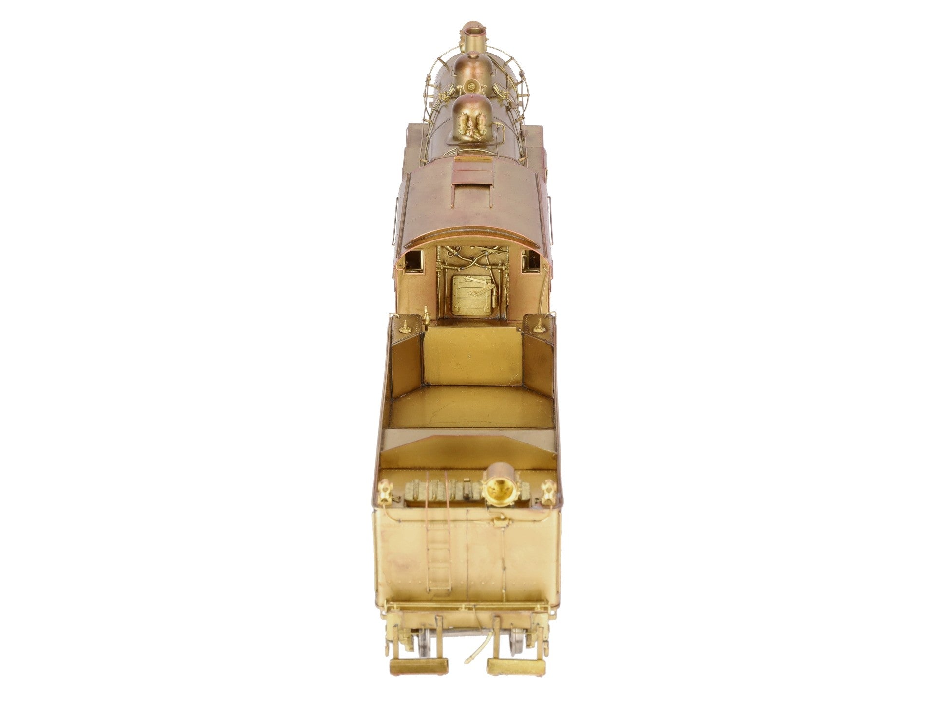 Westside Model O Brass PRR H-6sb 2-8-0 Steam Engine & Tender (2-Rail)- Unpainted EX/Box