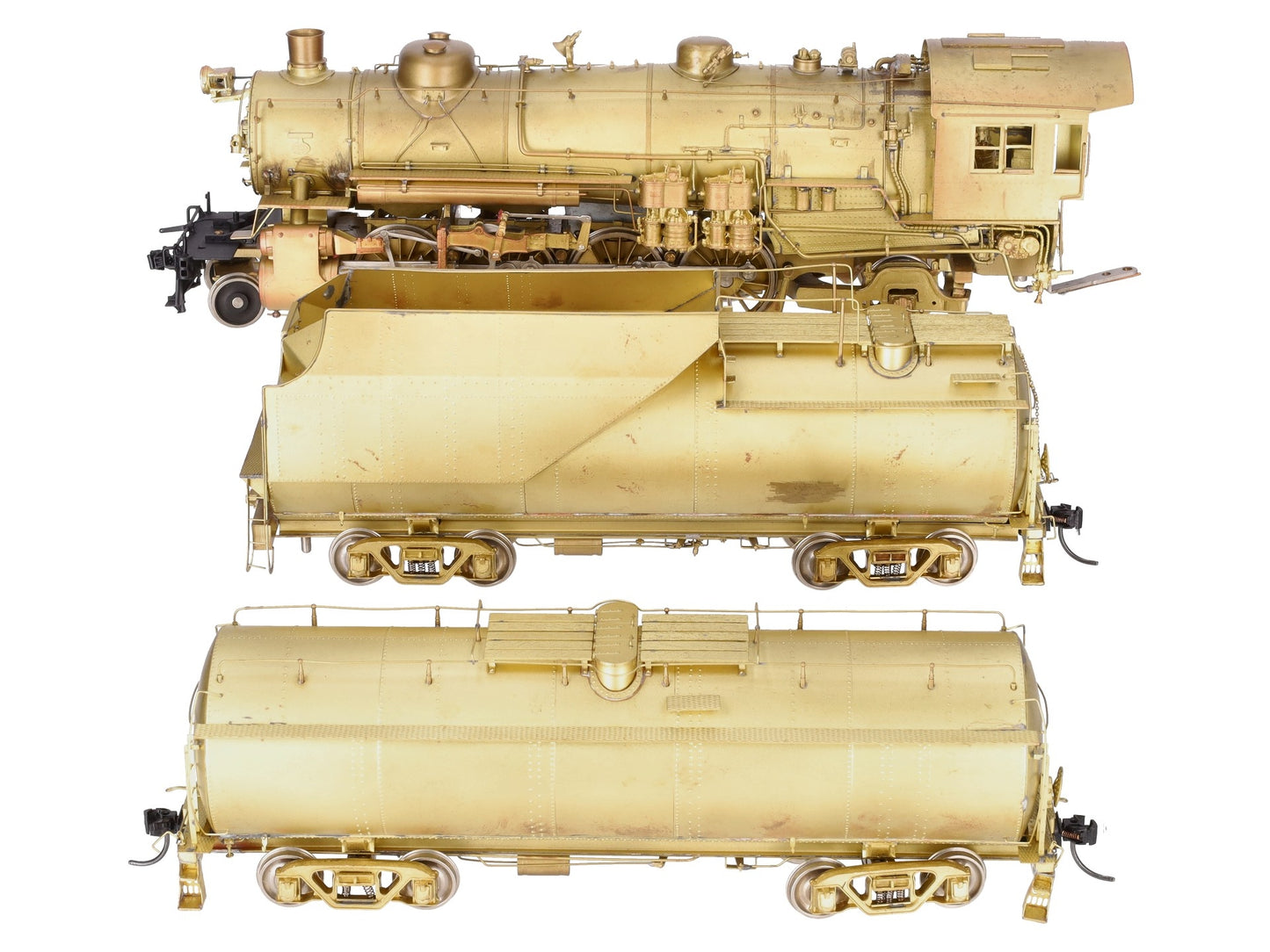 Westside Model Co. O Brass B&O Q-4b 2-8-2 Steam Engine w/ Auxiliary Tender - 2R EX/Box