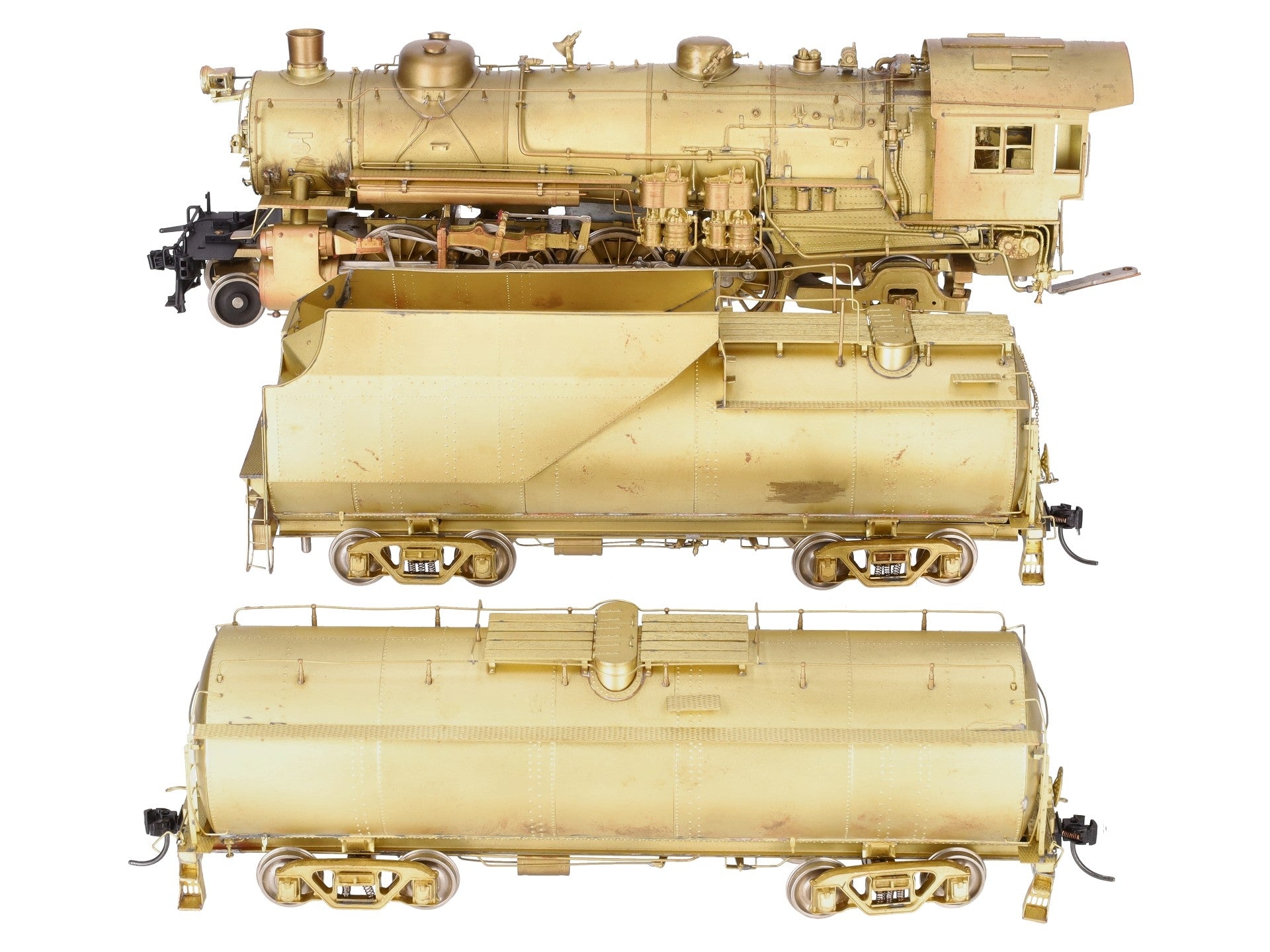 Westside Model Co. O Brass B&O Q-4b 2-8-2 Steam Engine w/ Auxiliary Tender - 2R EX/Box