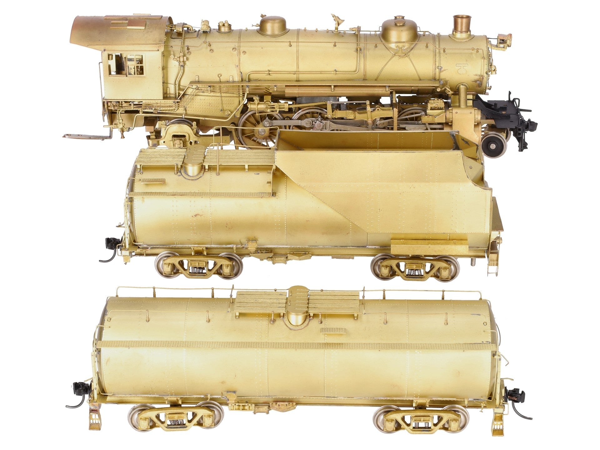 Westside Model Co. O Brass B&O Q-4b 2-8-2 Steam Engine w/ Auxiliary Tender - 2R EX/Box