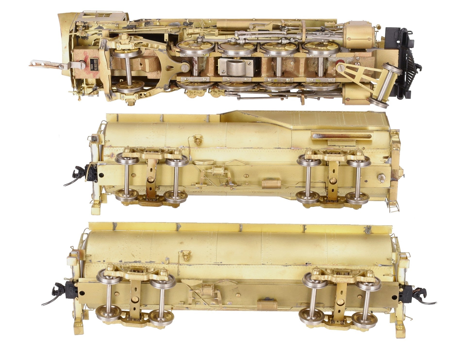 Westside Model Co. O Brass B&O Q-4b 2-8-2 Steam Engine w/ Auxiliary Tender - 2R EX/Box