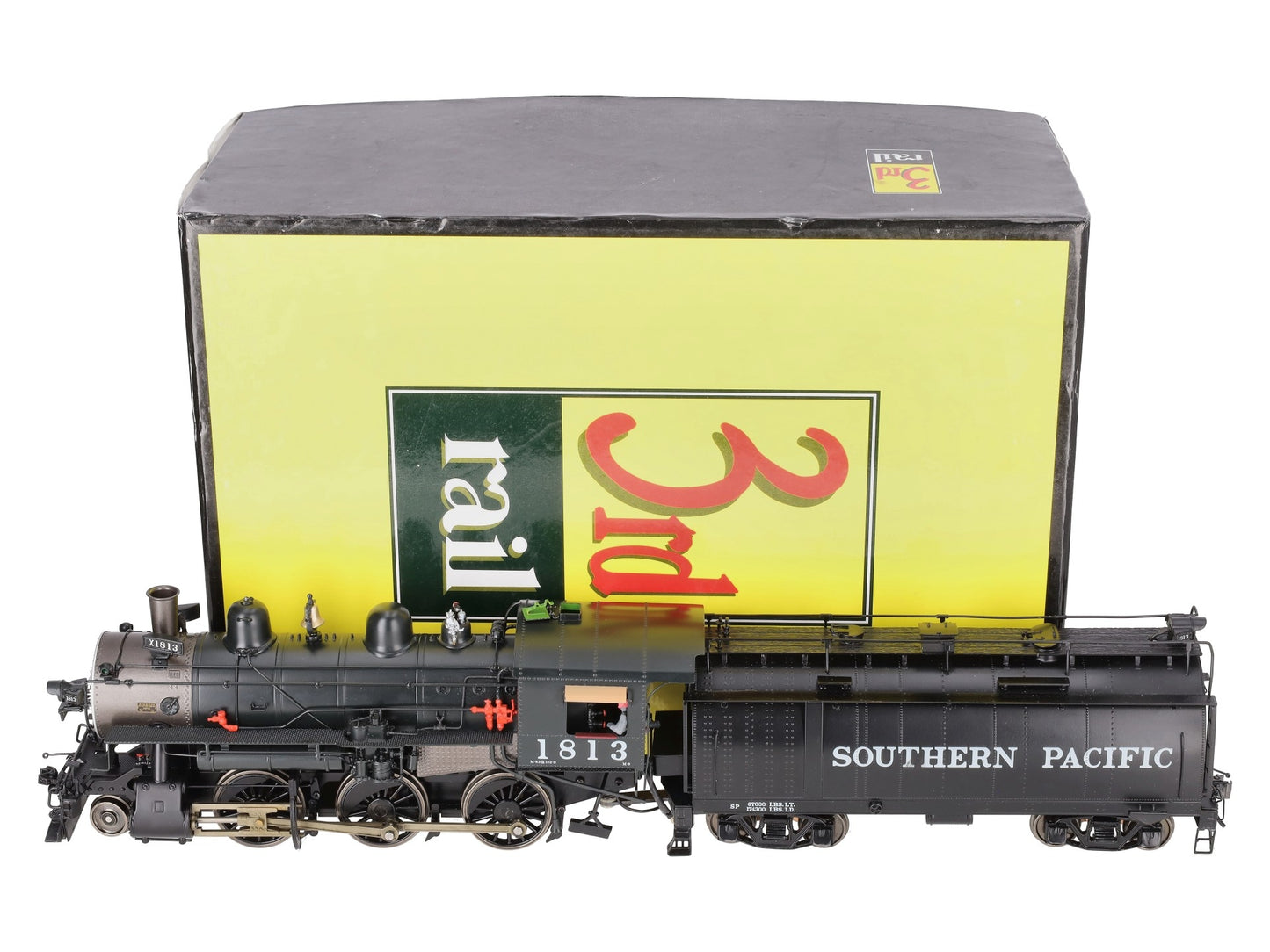 Sunset Models O Brass SP Mogul M-9 2-6-0 Steam Loco & Whaleback Tender #1813- 2R LN/Box