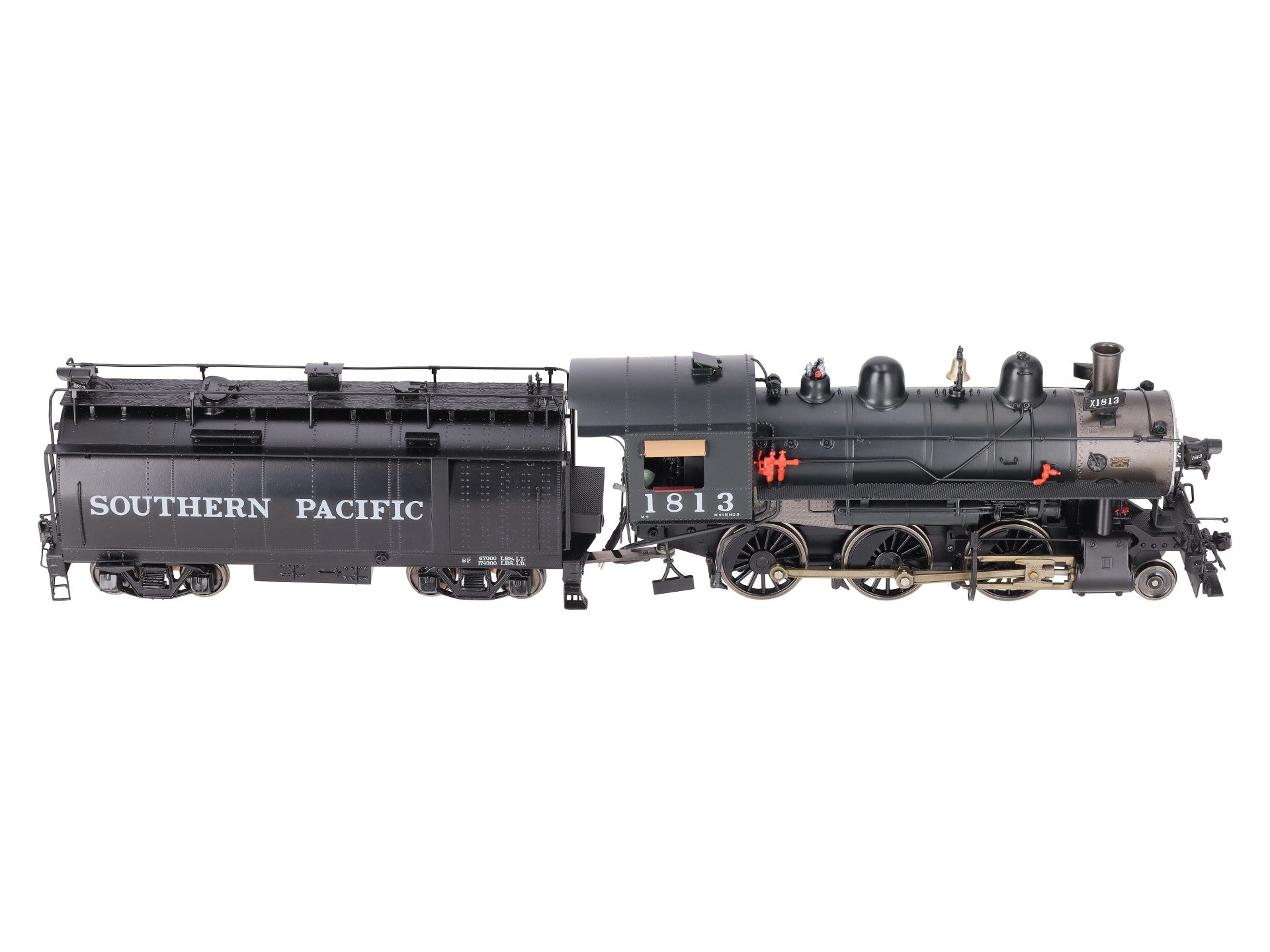 Sunset Models O Brass SP Mogul M-9 2-6-0 Steam Loco & Whaleback Tender #1813- 2R LN/Box