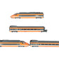 Jouef HJ2425S HO TGV Inauguration Edition Electric Passenger 4-Unit Set EX/Box