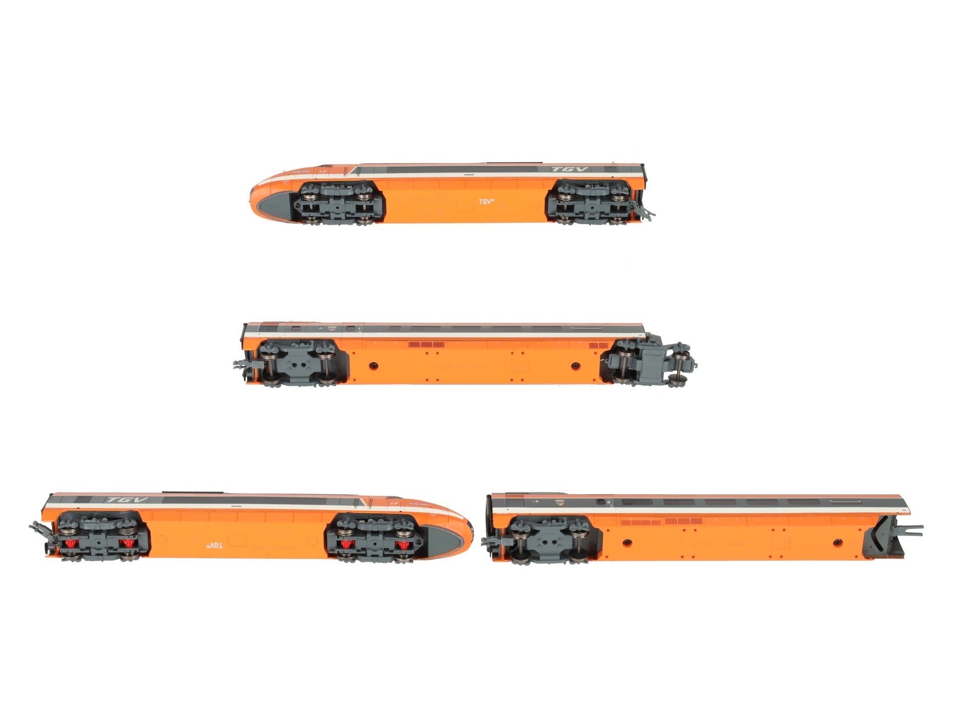 Jouef HJ2425S HO TGV Inauguration Edition Electric Passenger 4-Unit Set EX/Box